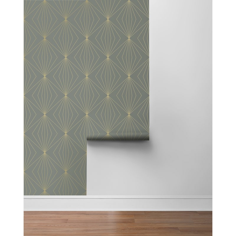 Seabrook Designs Diamond Vector Non-Woven Unpasted Wallpaper