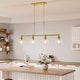 preview thumbnail 12 of 56, 4/5-Light Kitchen Island Pendant Light Fixture with Clear Glass Shades
