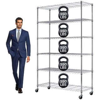 6 Tier NSF Certification Height Adjustable Garage Shelving Utility