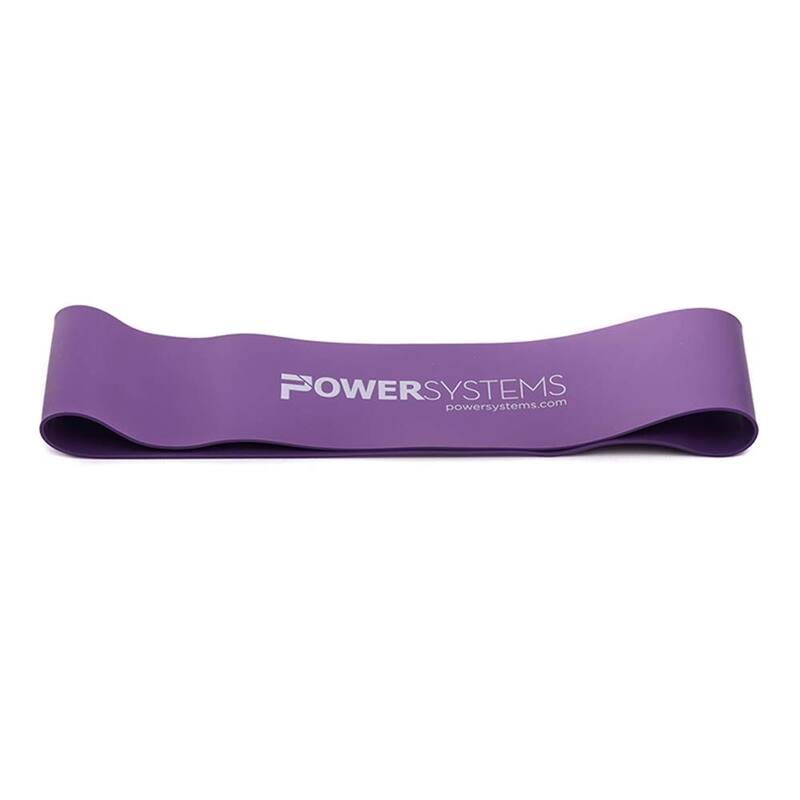 Power Systems 9" Mini Versa-Loop Exercise Band Workout Band - Purple - Extra Heavy