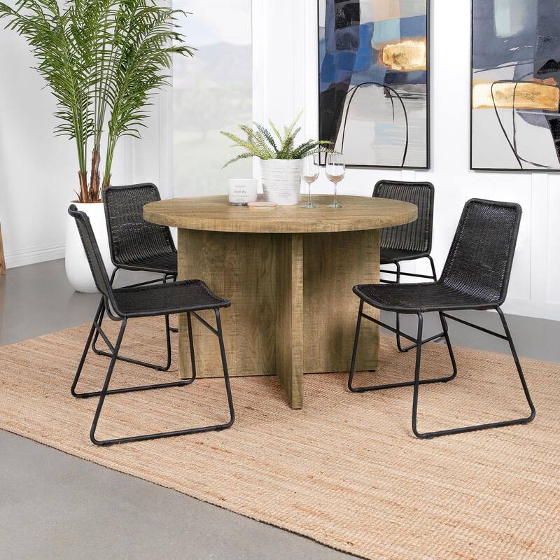 Larrabee Mango Brown Round Dining Table