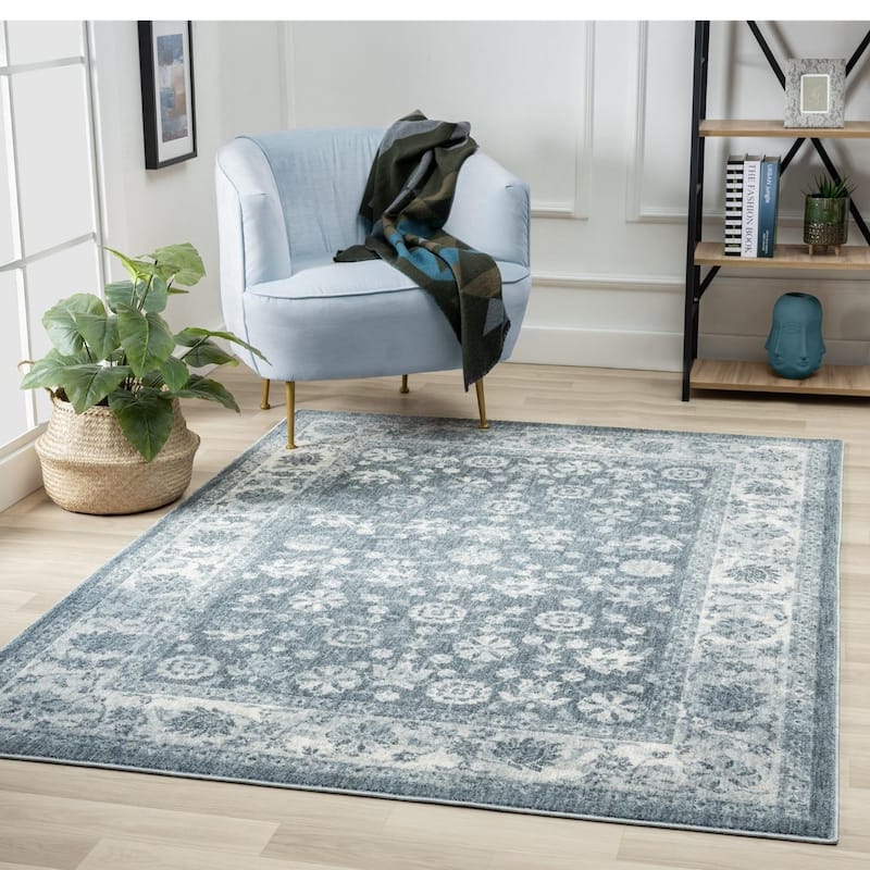 Luxe Weavers Oriental Floral Area Rug, Stain-Resistant Carpet