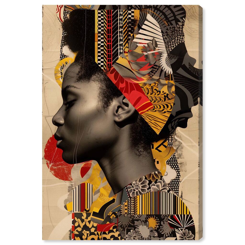 Cultural Collage Canvas by Art Remedy, Gallery Wrapped