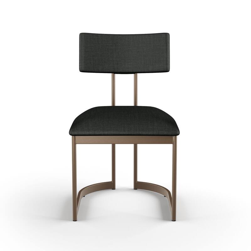 Amisco Lucio Upholstered Dining Chair with Metal Legs