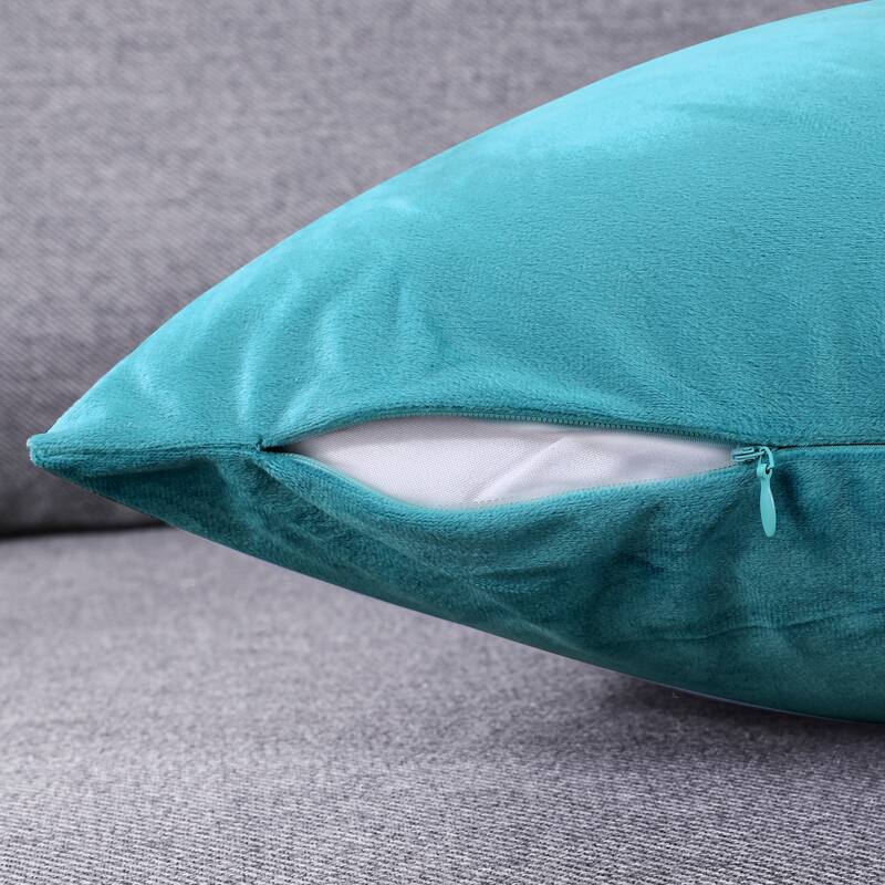 Deconovo Velvet Throw Pillow Covers 4 PCS (Cover Only)
