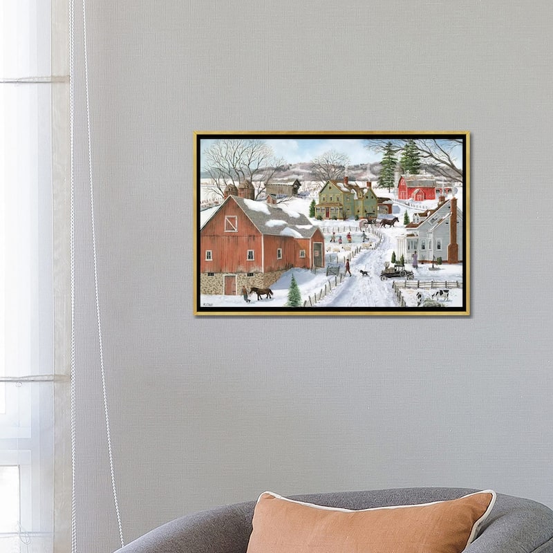 iCanvas "Life on the Farm" by Bob Fair Framed Canvas Print