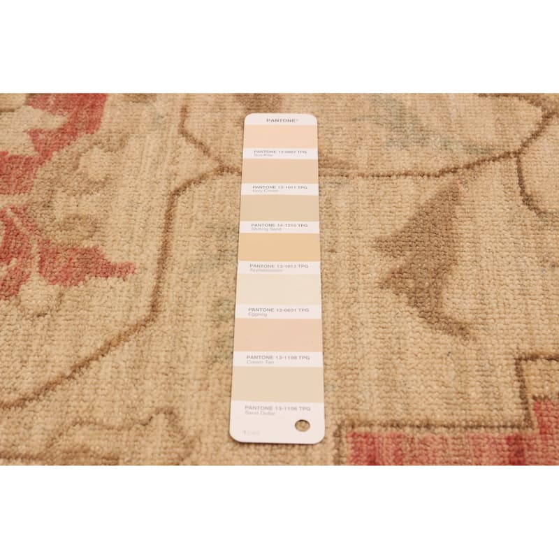ECARPETGALLERY Hand-knotted Chobi Finest Ivory Wool Rug - 9'0 x 12'2