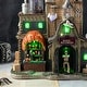 preview thumbnail 10 of 12, Glitzhome 11"H Lighted Resin Haunted House Table Village Halloween Decorations with Timer