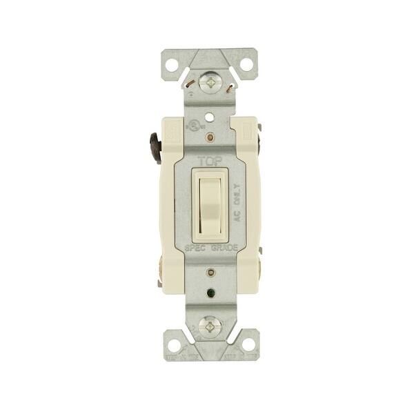 Eaton 1242 7la Box 4 Way Quiet Toggle Switch Light Almond