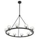 preview thumbnail 4 of 3, Aragon 10 Light Matte Black Chandelier