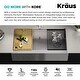 preview thumbnail 33 of 52, KRAUS Kore Stainless Steel Farmhouse Kitchen Sink with Accessories