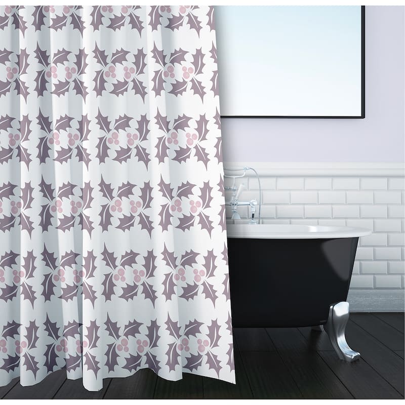 Holly Stripes Shower Curtain