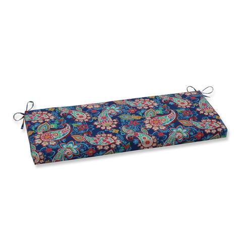 Paisley Party Blue Bench Cushion