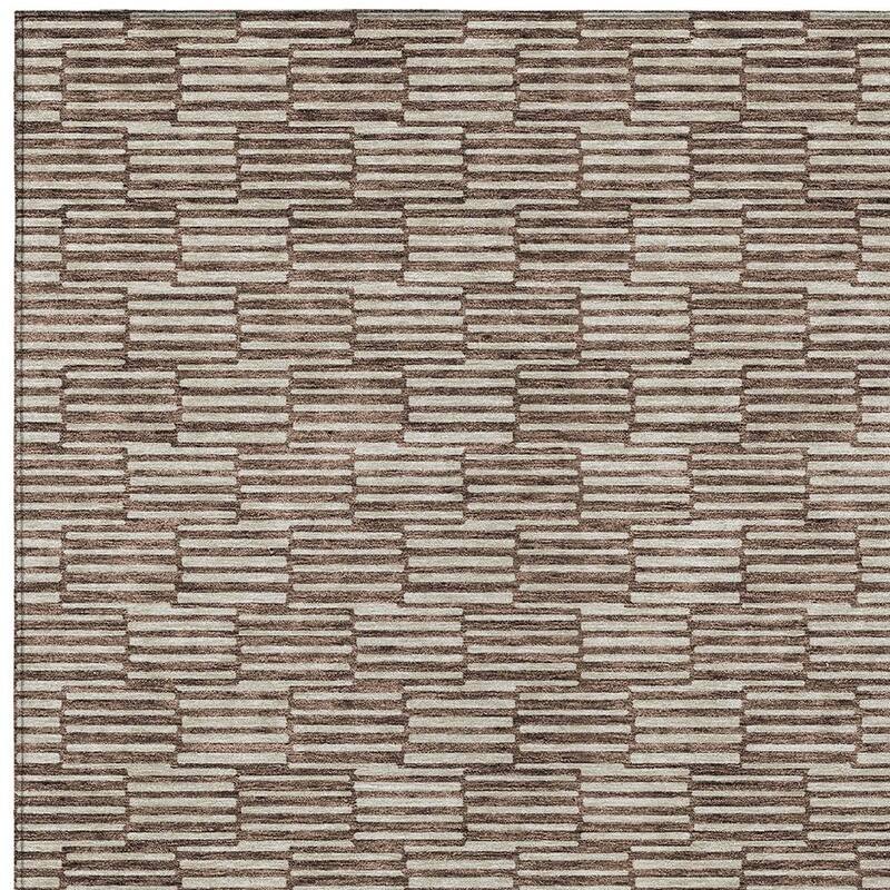HomeRoots Geometric Transitional Rectangle Outdoor Rug