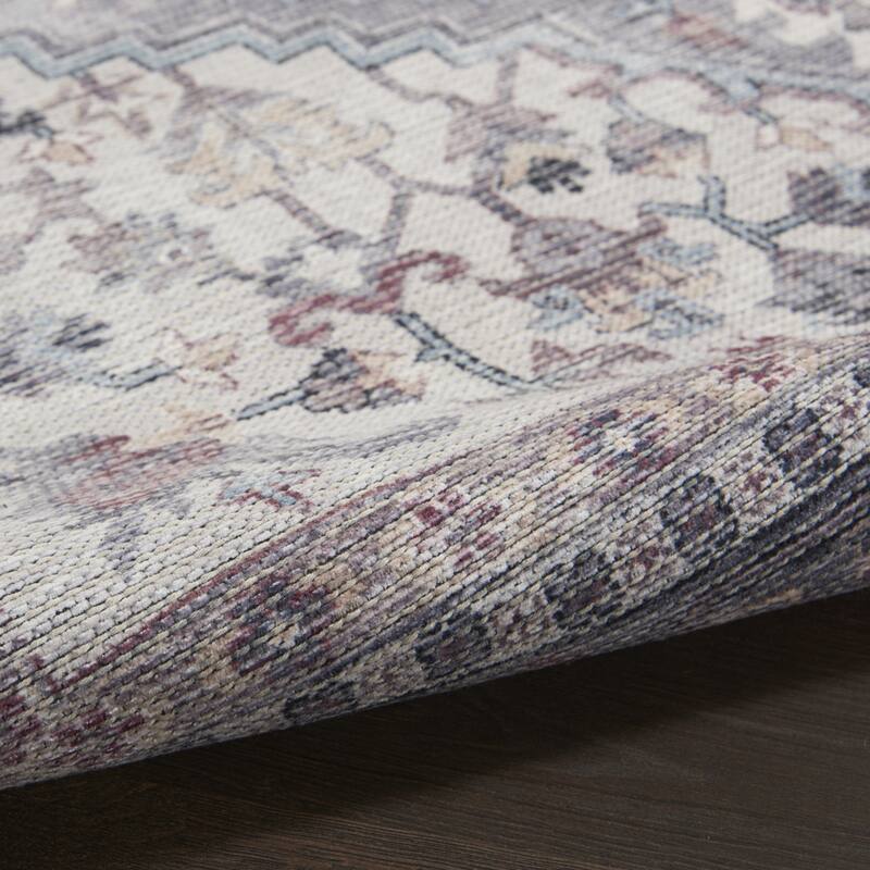 Bumew Power Loomed Distressed Floral Traditional Area Rug By HomeRoots - 144' X '26' X '0.28