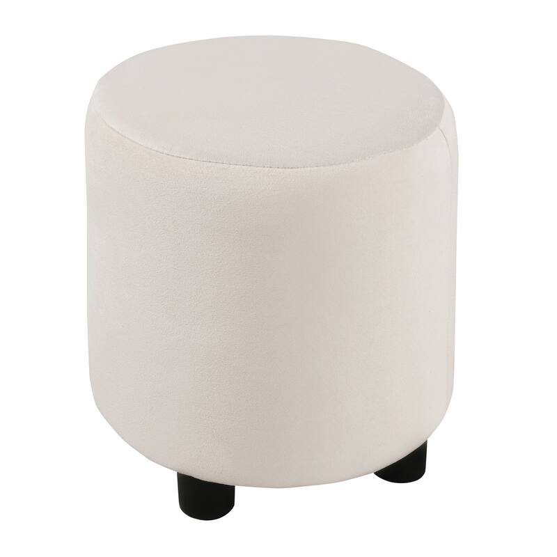 Full Size Upholstered Grounded Bed, Mother & Child Bed with Bedside Desk and Little Round Stool