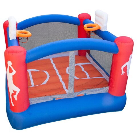 Inflatable Outdoor Slam Dunk Sports Bouncer-2 Backboards & Basketball
