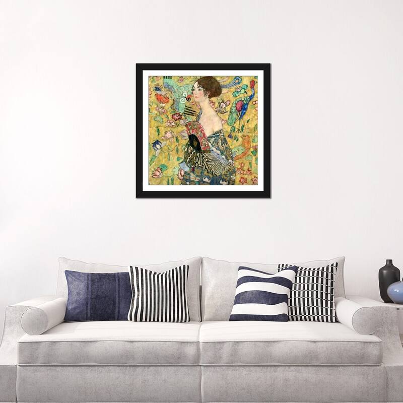 iCanvas "Lady with a Fan" by Gustav Klimt
