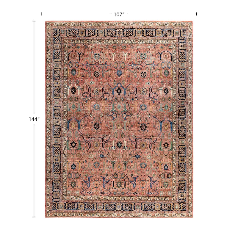 Serapi One-of-a-Kind Hand-Knotted Area Rug - Pink - 8' 11" x 12' 0"