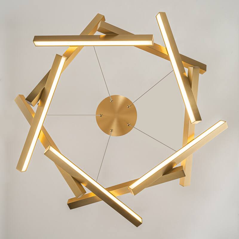 Onato 10-Light Modern Dimmable Integrated LED Chandelier 3000K