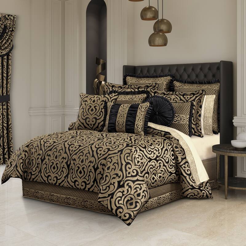 Bolero Black And Gold Euro Sham
