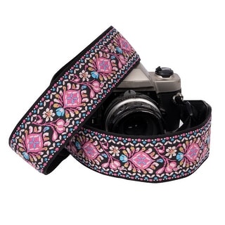 Art Tribute - Rose Flowers Cotton Camera Universal Neck & Shoulder Strap DSLR Cameras, 1