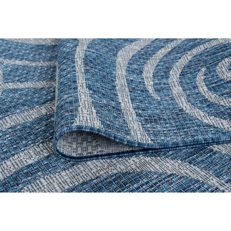 Colonnade Transitional Geometric Indoor/Outdoor Area Rug