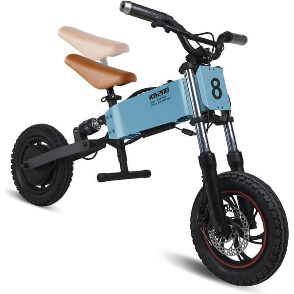 slide 2 of 14, Electric Bike for Kids,200W Electric Dirt Bike,3 Speeds Modes, Remote Control Blue