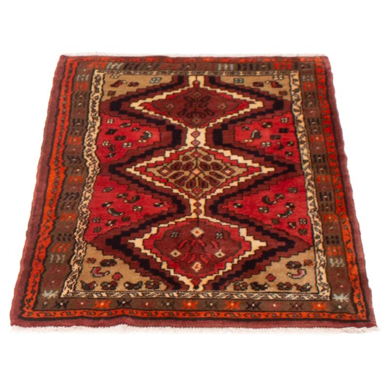 ECARPETGALLERY Hand-knotted Andelz Red Wool Rug - 3'2 x 4'6