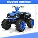 preview thumbnail 11 of 80, Costway 12V Kids 4-Wheeler ATV Quad Ride On Car w/ LED Lights Music - 42''x25.5''x29''(LxWxH)