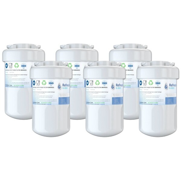 Shop Replacement Water Filter For Ge Gns23gshbfss Refrigerator Water Filter By Refresh 6 Pack White Overstock 24014634