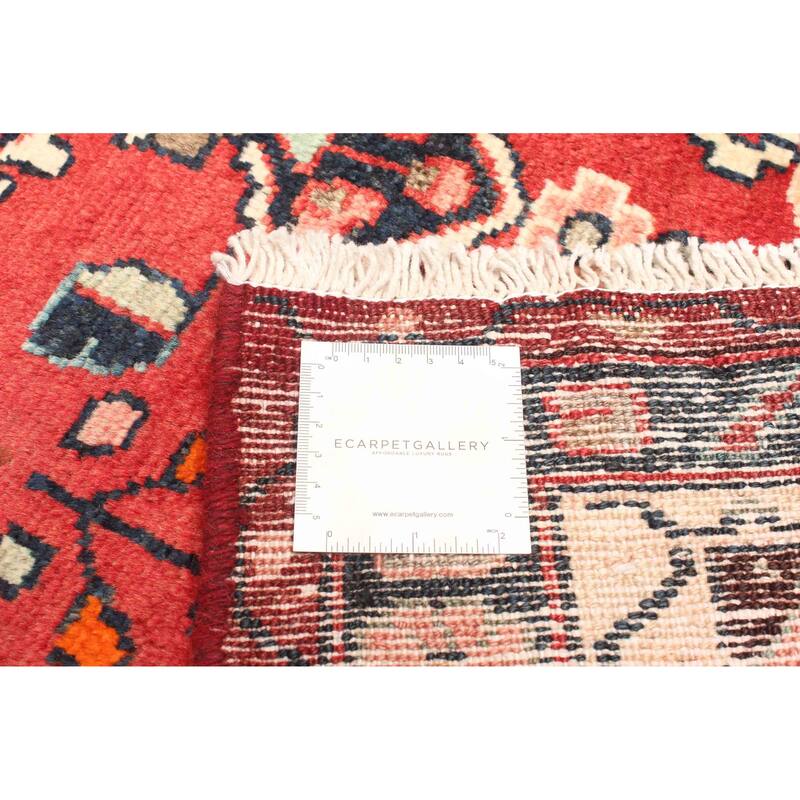 ECARPETGALLERY Hand-knotted Andelz Red Wool Rug - 3'5 x 6'11