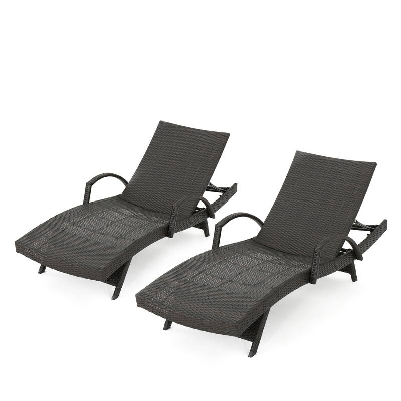 Toscana Wicker Outdoor Chaise Lounge Chair (Set of 2) by Christopher