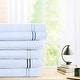 preview thumbnail 9 of 7, Pointehaven 300 TC Percale 100% Long Staple Cotton Cooling Double Satin Embroidered Stitch Oversized Sheet Set