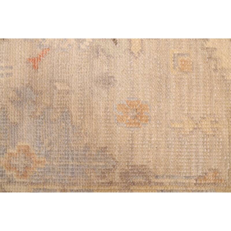 ECARPETGALLERY Hand-knotted Kavya Oushak Beige Wool Rug - 8'11 x 12'0