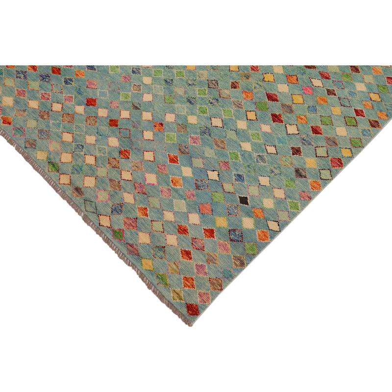 Boho Chic Balochi Yu Blue/Rust Hand Knotted Wool Rug - 4'9'' x 8'1''