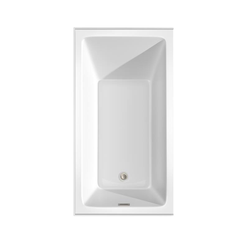 Wyndham Collection WCBTW16032L18 Grayley 60" Three Wall Alcove Acrylic