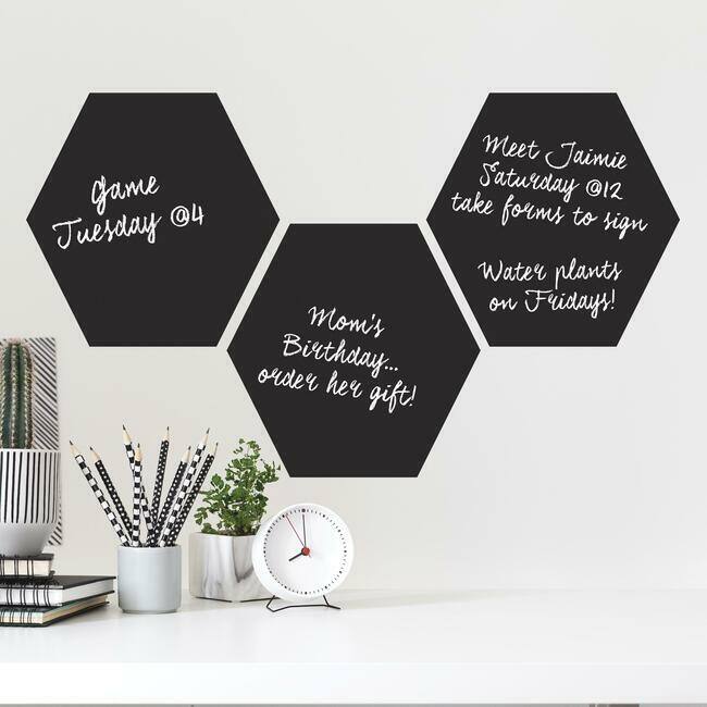 RoomMates Chalk Hexagon Peel And Stick Wall Decals Bed Bath & Beyond