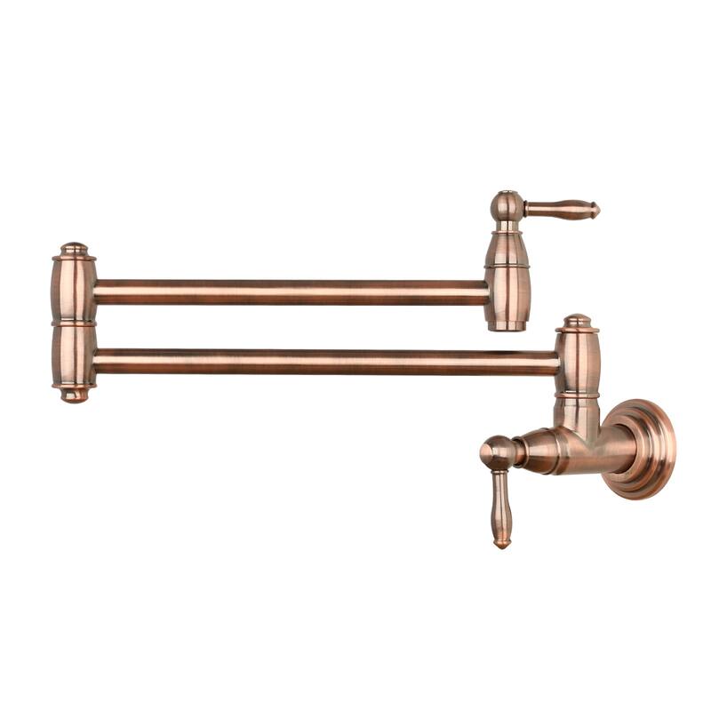 Pot Filler Kitchen Faucet Wall-Mounted - Antique Copper