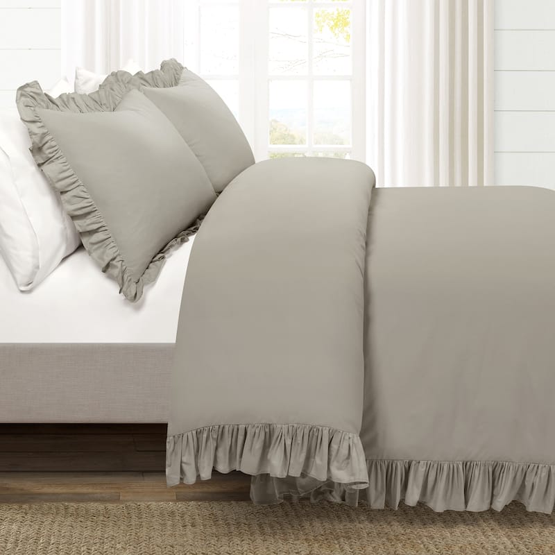 Lush Decor Reyna 3 Piece Cotton Duvet Set
