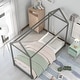preview thumbnail 3 of 12, Twin Size Wooden House Bed, Durable Pine Wood & MDF Construction