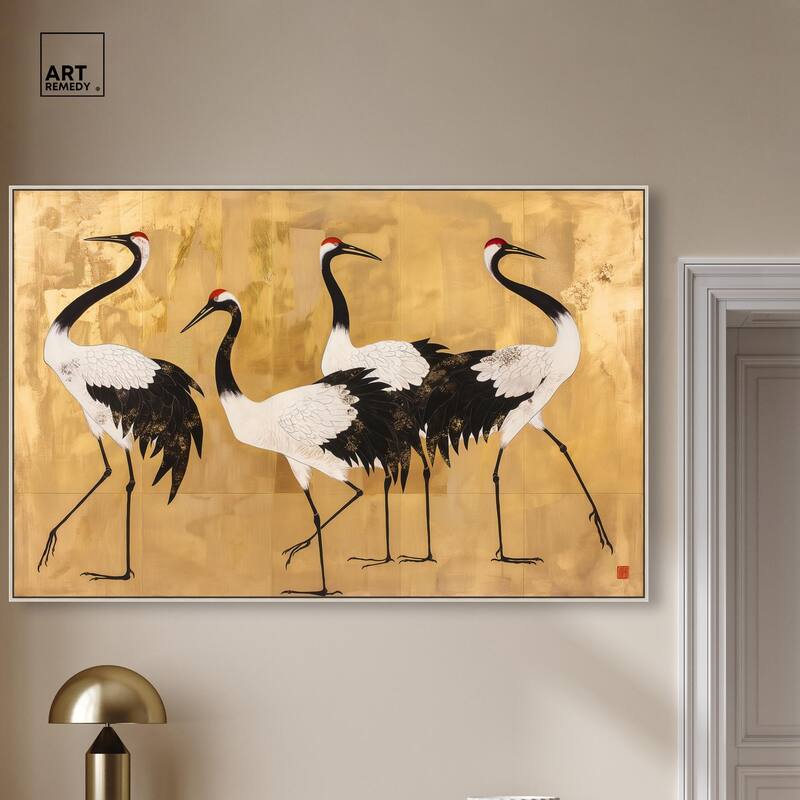 Birds of Gold Canvas by Art Remedy