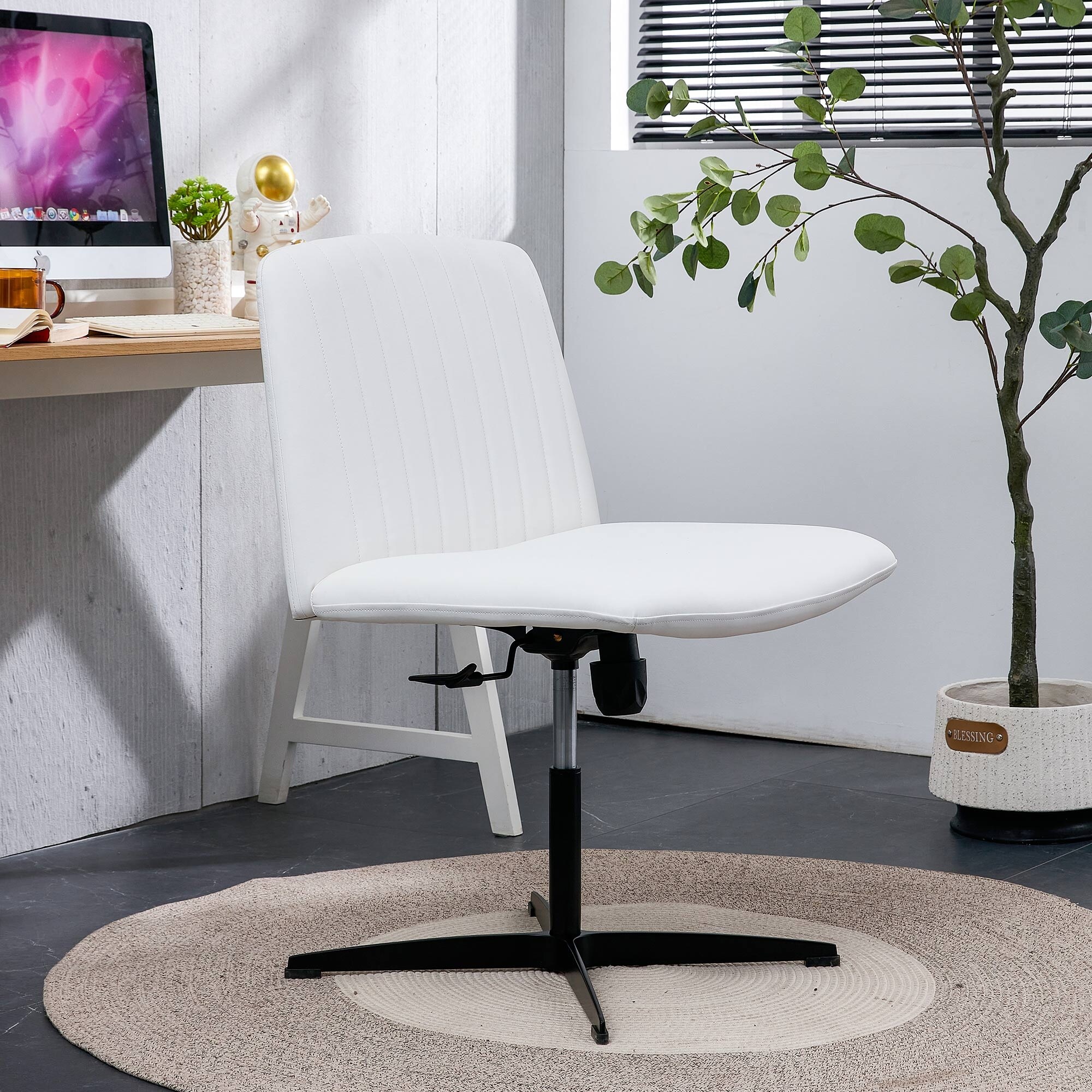 Wheel less shop office chair