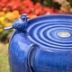 preview thumbnail 19 of 22, Glitzhome 20-Inch Red/ Blue Two Birds Embossed Pattern LED Ceramic Pot Fountain