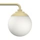 preview thumbnail 10 of 12, Hunter Hepburn 3 Light Vanity Wall Light, Damp-Rated - Vintage, Mid-Century Modern, Glam