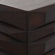preview thumbnail 28 of 39, Contemporary Dark Brown Geometric Designed Wood Cabinet and Dresser Collection