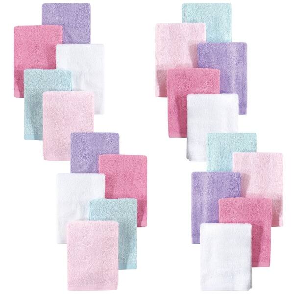 slide 1 of 1, Little Treasure Baby Girl Rayon from Bamboo Luxurious Washcloths, Pink Lilac 20-Pack, One Size - Pink Lilac 20-Pack - One Size One Size - Pink Lilac 20-Pack