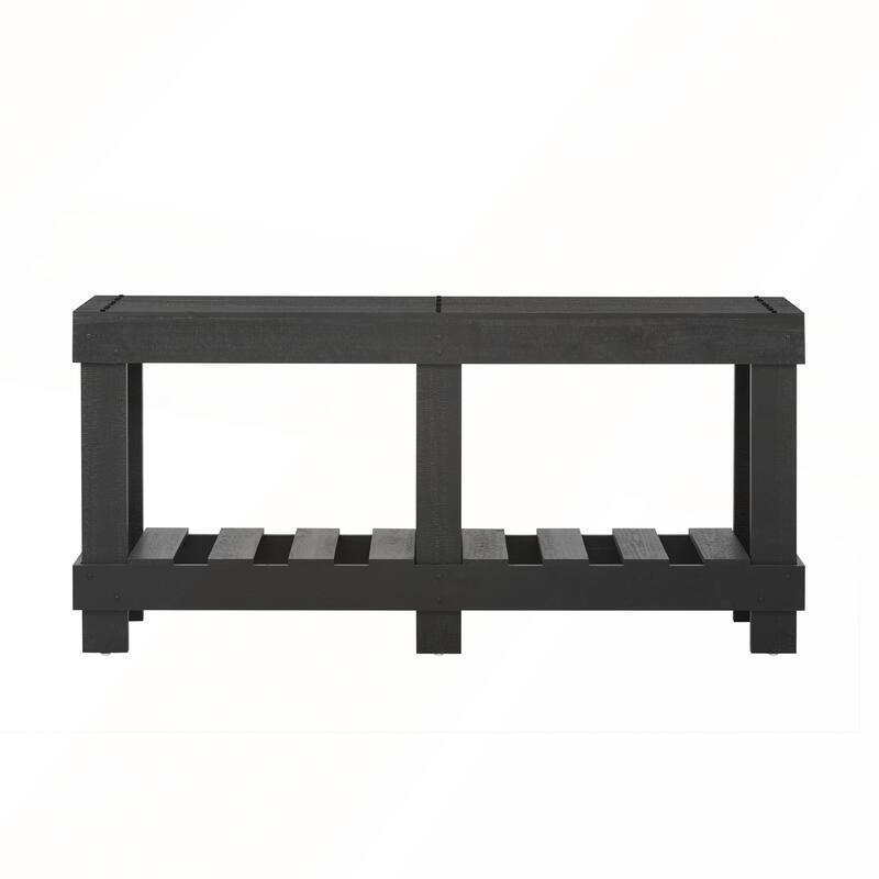 62.9-Inch Vintage Entryway Table with Natural Fir Wood