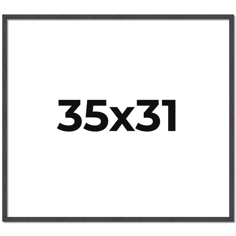 35x31 Frame Brown Solid Wood Picture Frame - Complete Modern Photo