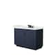 Option Dark Blue, Black Trim, White Quartz Top